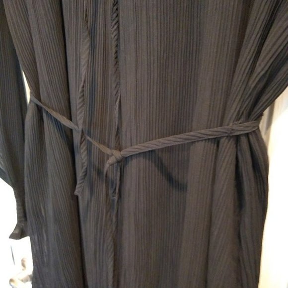 NWT Loft Black Tie Dress Medium - Picture 6 of 7